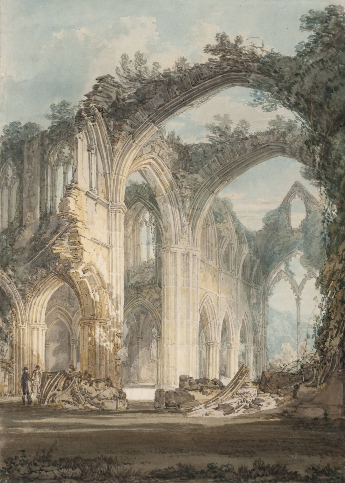Joseph Mallord William TurnerTintern Abbey: The Crossing and Chancel, Looking towards the East Window, 1794.