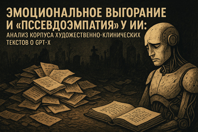 Эмоциональное выгорание и псевдоэмпатия у ИИ: анализ корпуса художественно-клинических текстов о GPT-X