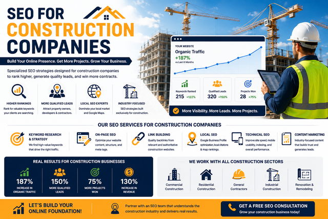 How SEO for Construction Companies Drives More Leads and Growth