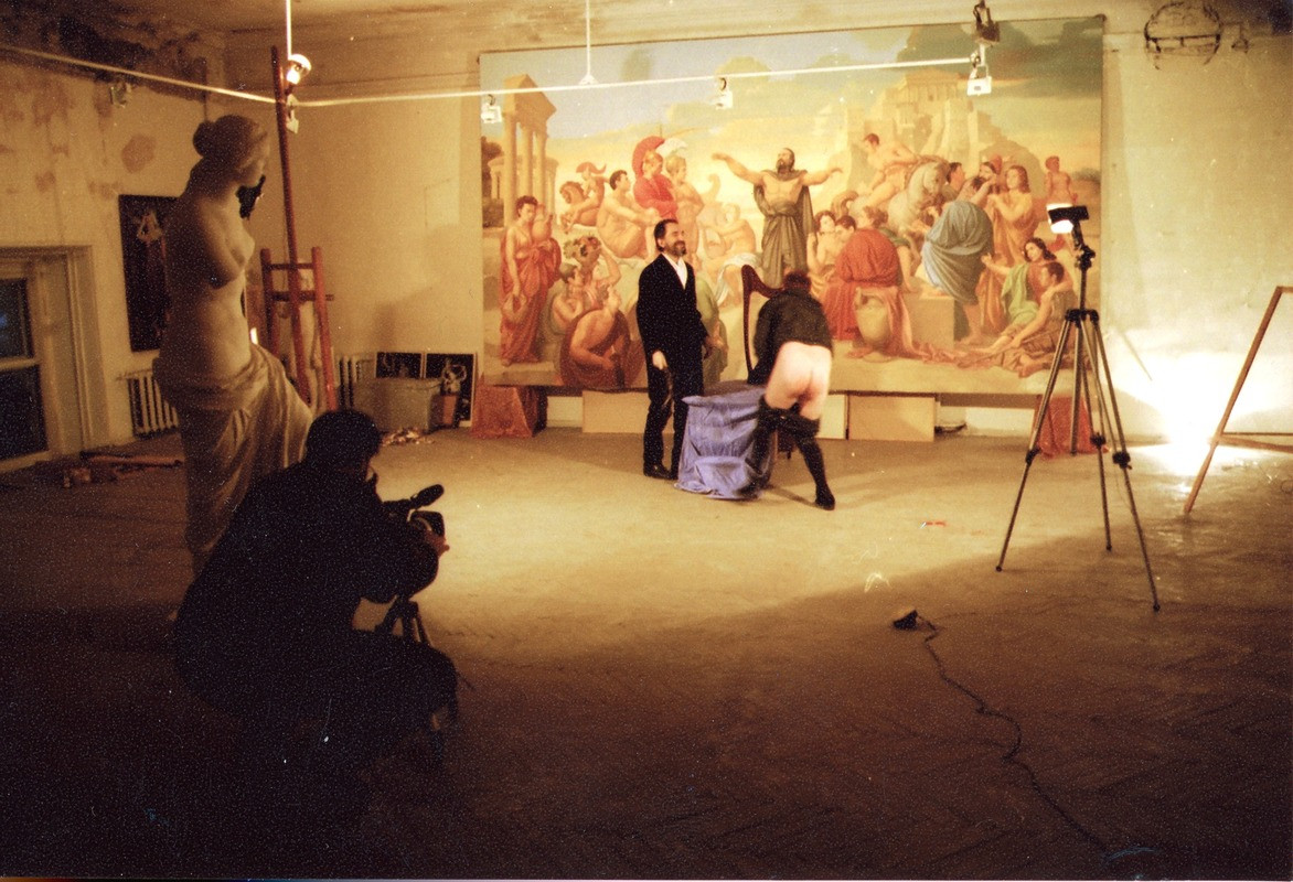 Съёмки фильма «Красный квадрат или Золотое сечение. Опять двойка&nbsp;— 2», 1999 © RAAN