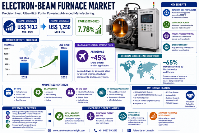 Electron-Beam Furnace Market CAGR 7.8% by 2034