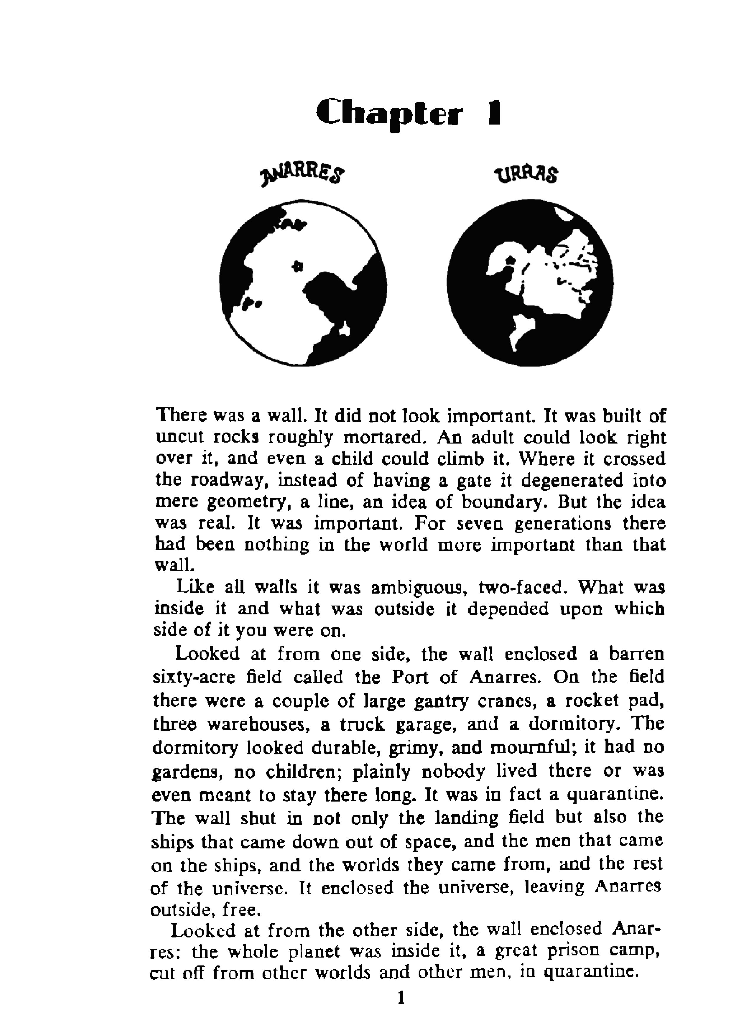 The Dispossessed (An Ambiguous Utopia), 1974, Ursula K. Le Guin