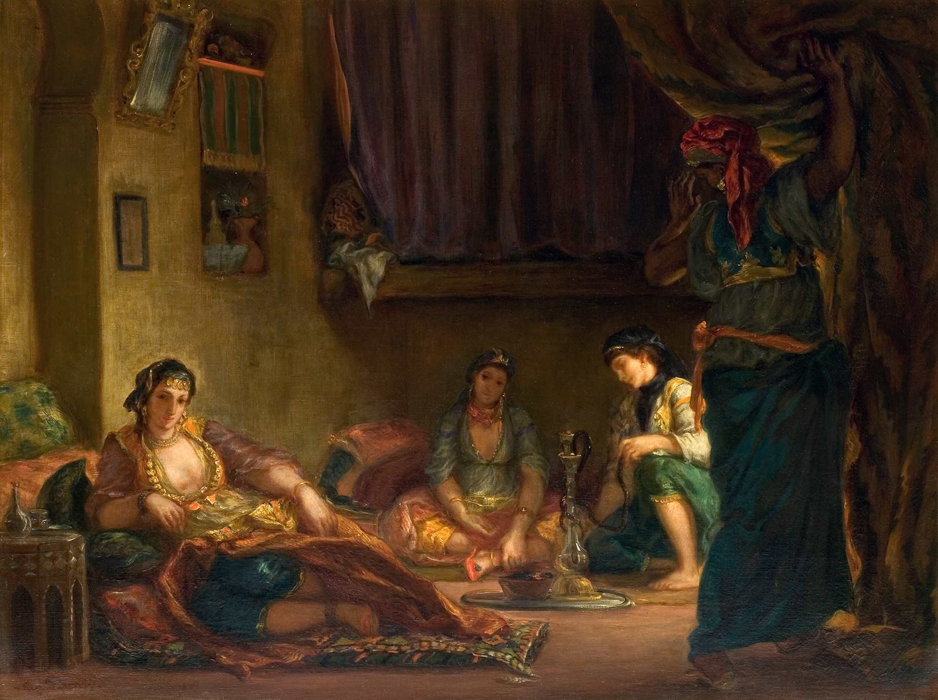  Эжена Делакруа. Алжирские женщины в&nbsp;своих покоях, 1834