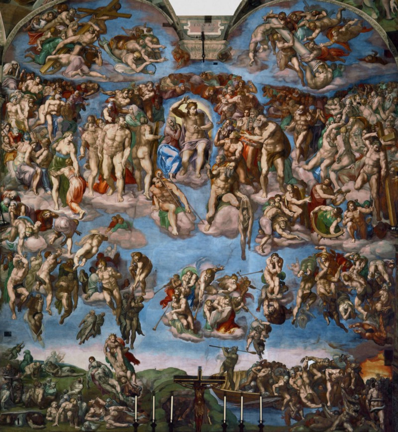 Микеданжело. Страшный суд, 1537–1541. 