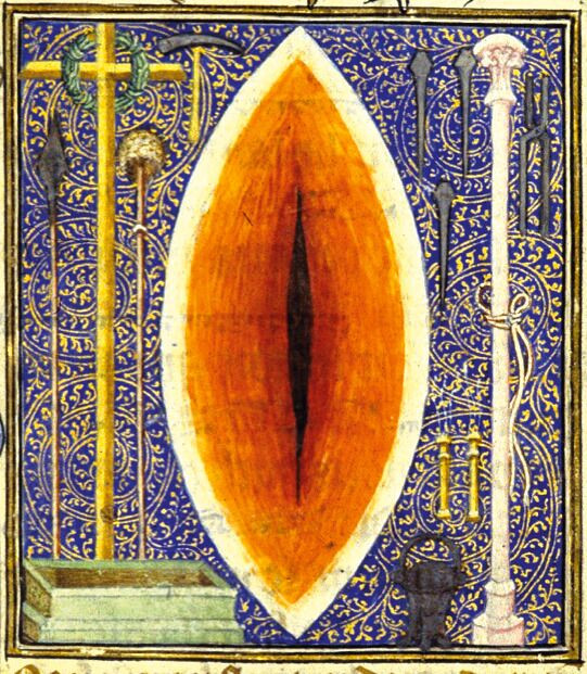 Приписывается Жану Ленуару. «Боковая рана Христа», из&nbsp;«Псалтиря Бонны Люксембургской», 1348–1349