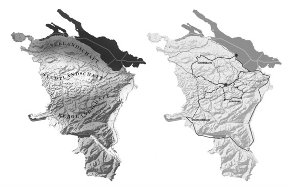 The three landscapes / The three train rings (из&nbsp;книги Switzerland)