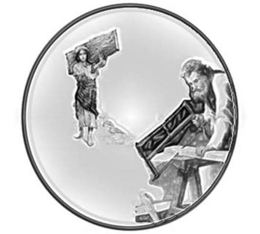 Отец и&nbsp;Сын. Аппликативная иллюстрация канонического текста (авт. В. Панкратов)