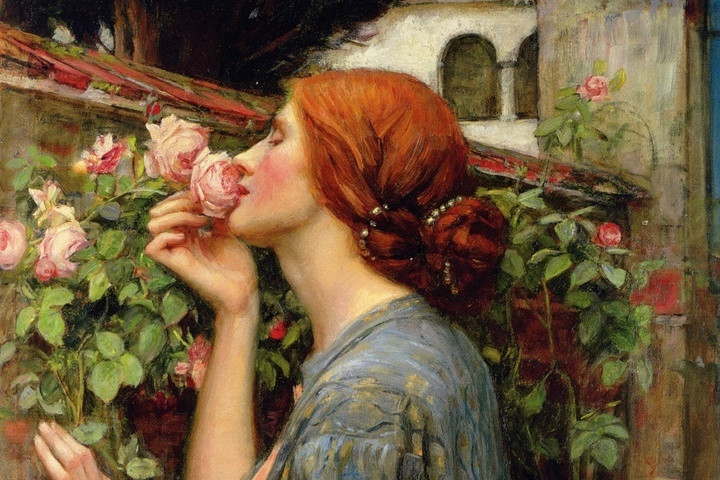 Фрагмент картины «Душа розы», Джон Уильям Уотерхаус