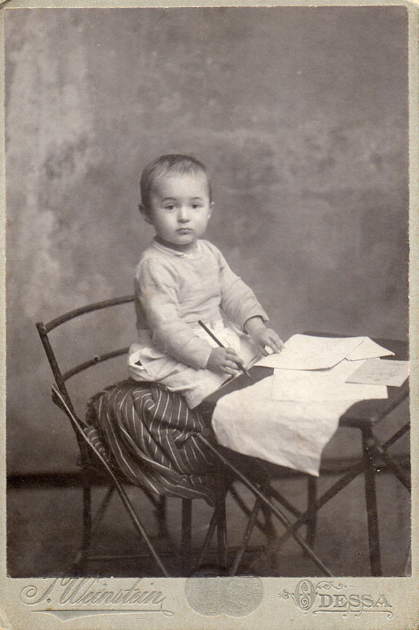 Коля Корнейчуков в детстве. 1906 г. Одесса. Фото Осипа Вайнштейна.