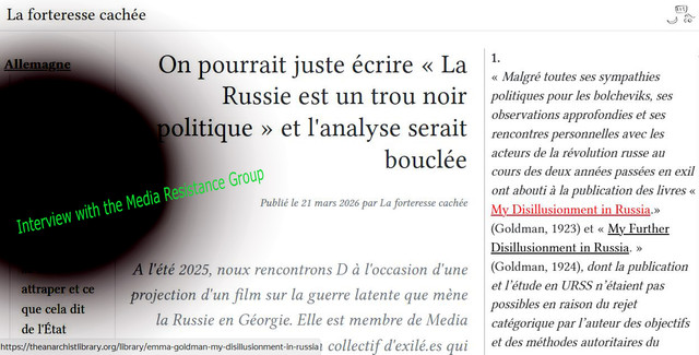 Interview with the Media Resistance Group