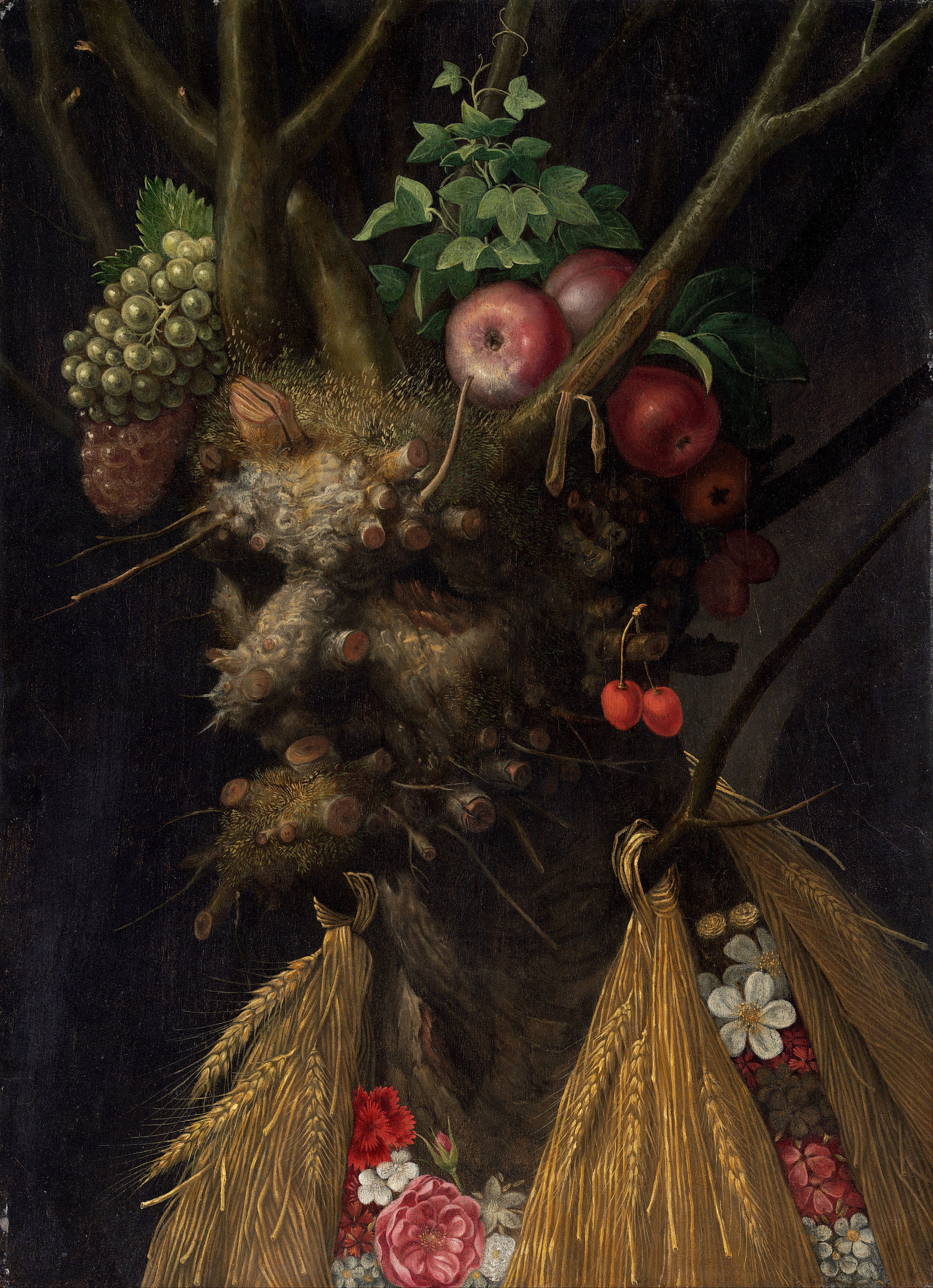 Giuseppe Arcimboldo, Four Seasons in One Head, circa 1590, National Gallery of Art. 
