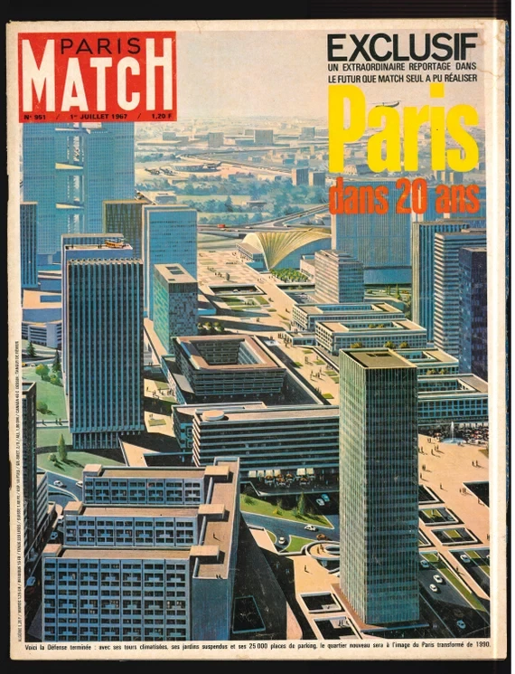 Район Дефанс на обложке Paris Match за июль 1967 г.