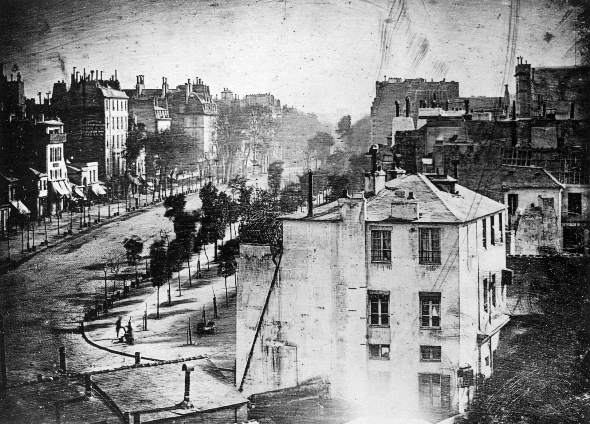 Louis Daguerre. Boulevard du Temple, 1838.