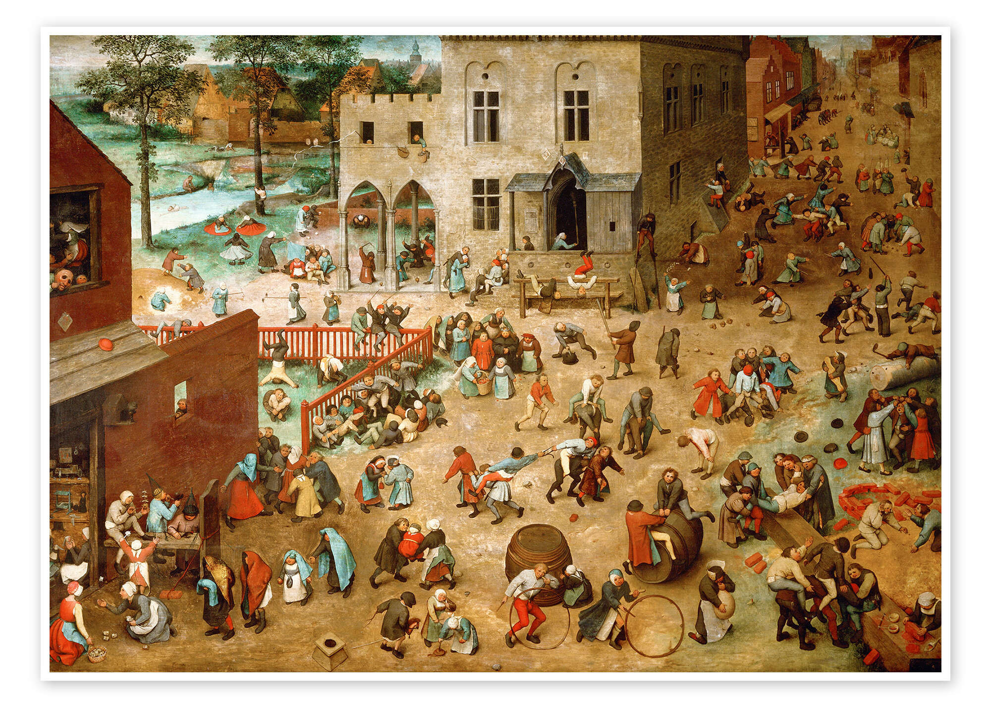 Children’s Games (1560). Pieter Bruegel the Elder. 