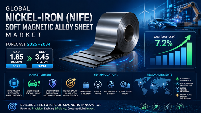 Nickel-Iron Soft Magnetic Alloys Gain Strategic Importance in EVs, Renewable Energy, and Precision Electronics