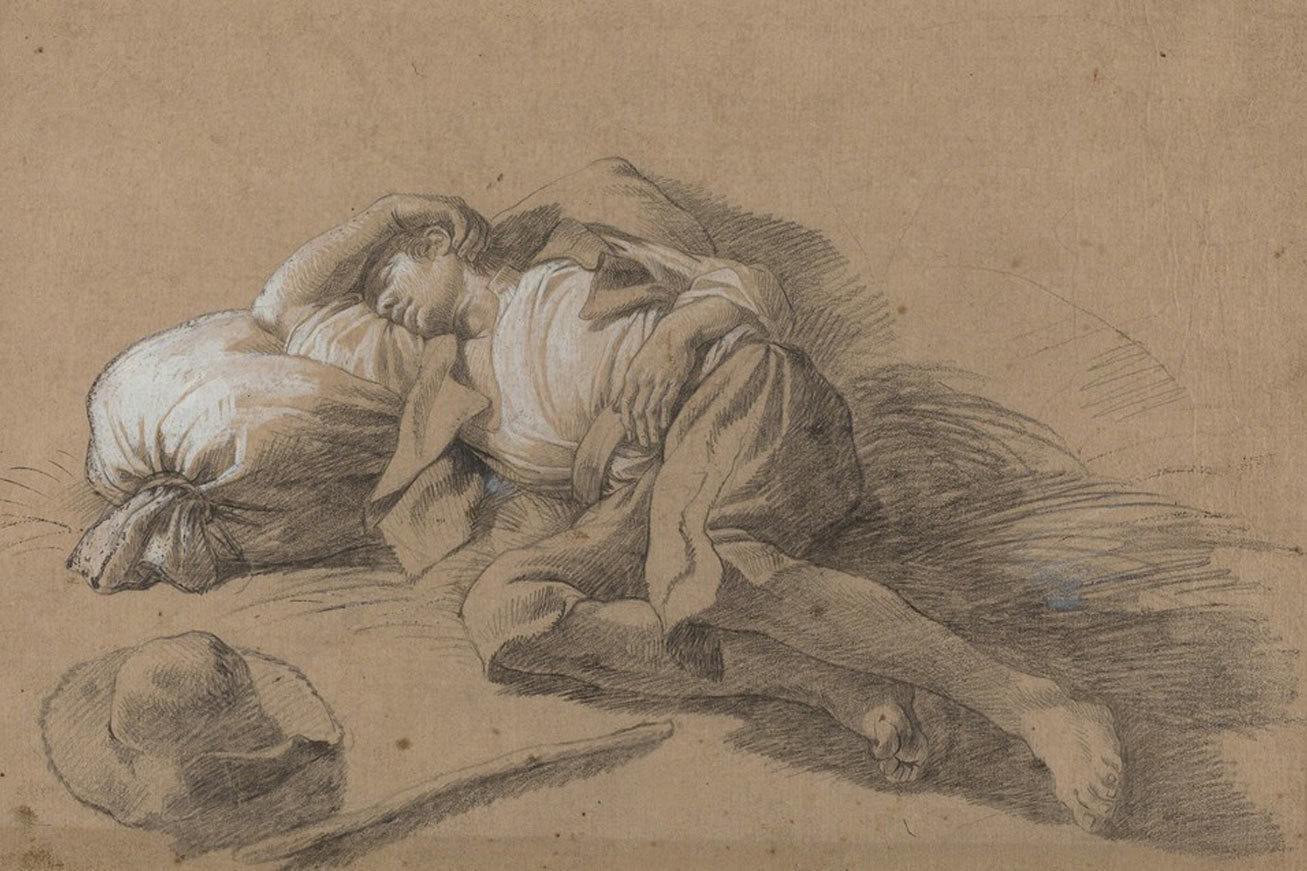 «Спящий крестьянин» Франческо Лондонио (1776). Национальная художественная галерея, Вашингтон.