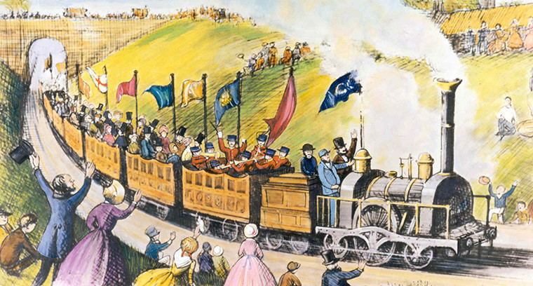 Иллюстрация первого путешествия Томаса Кука