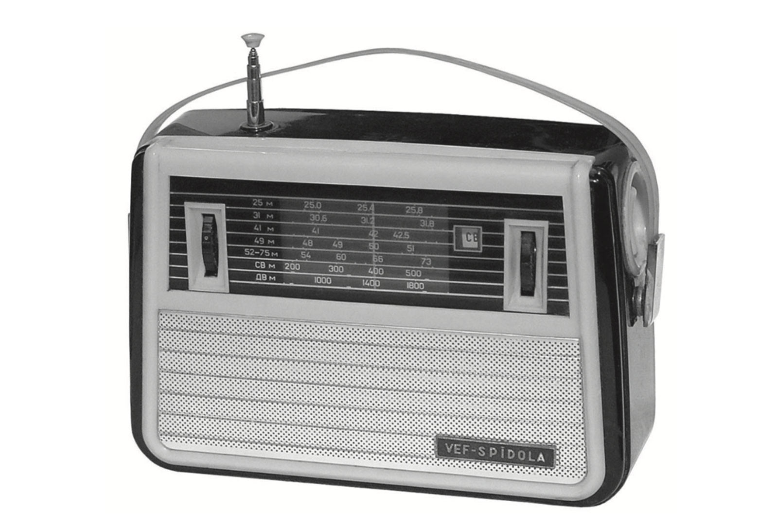 Коротковолновый радиоприемник «ВЭФ-Спидола» (Рижский радиозавод, начало выпуска&nbsp;— 1960&nbsp;г.)