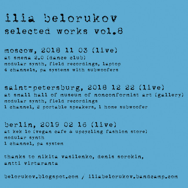 Ilia Belorukov | Selected Works vol.8