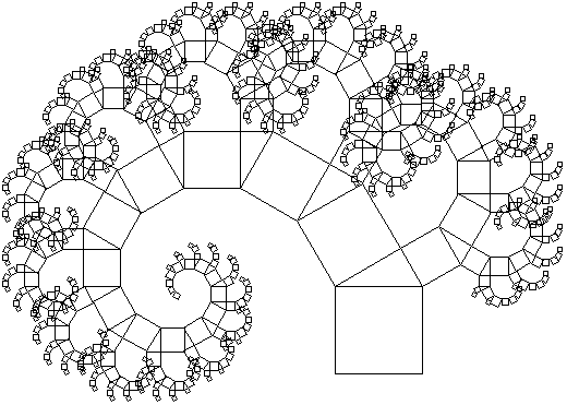 Дерево Пифагора&nbsp;— фрактальная структура (метафора) теоремы Пифагора
