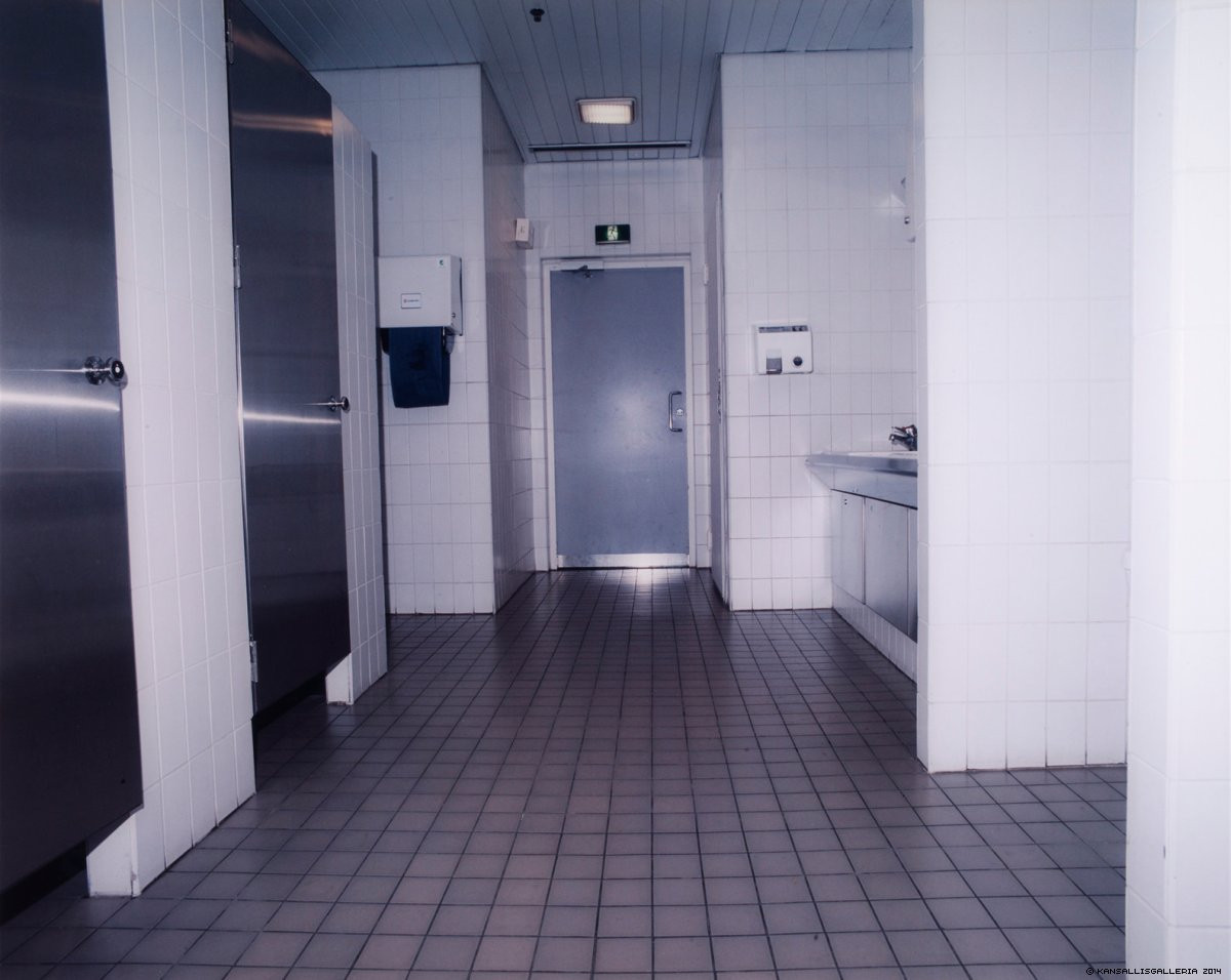 Pasila railway station, public toilets, male, cause of death: Heroin Overdose, from the series OD Helsinki2002Marked Skin (1999-2000)