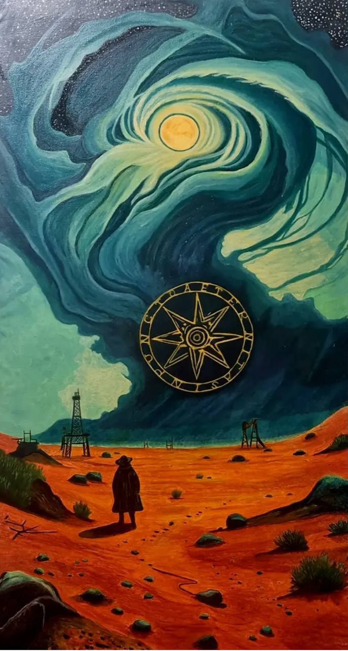 «Aeternitas in puncto» 60×100, холст, масло, 2025.