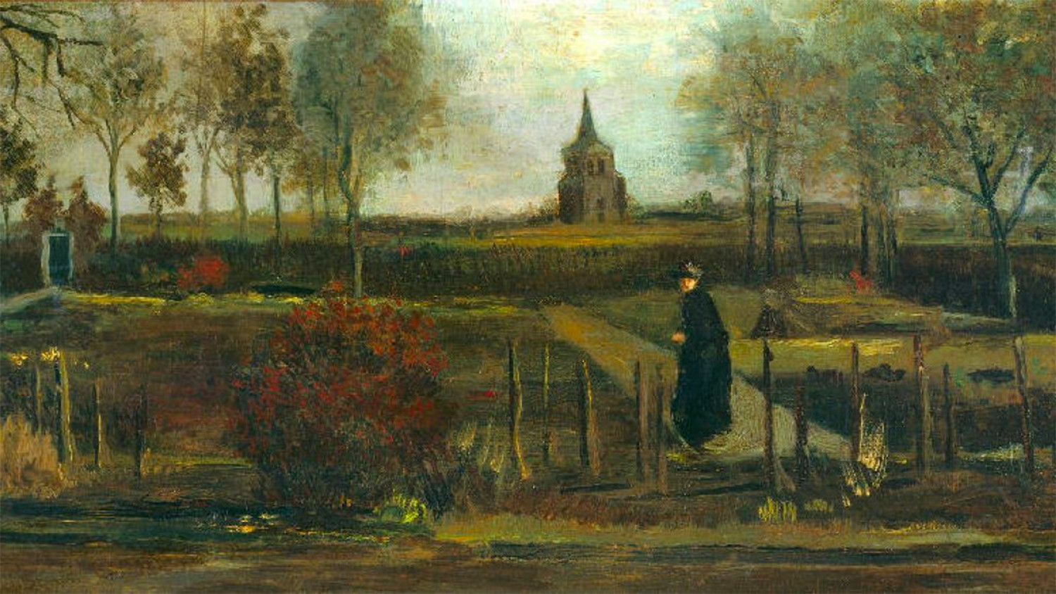 Ван Гог «Весенний сад. Сад у&nbsp;дома священника в&nbsp;Нюэнене весной», 1884