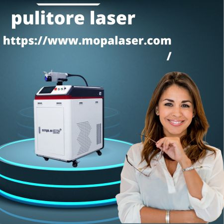 Pulitore laser moderno per rimozione precisa di ruggine e residui industriali avanzati