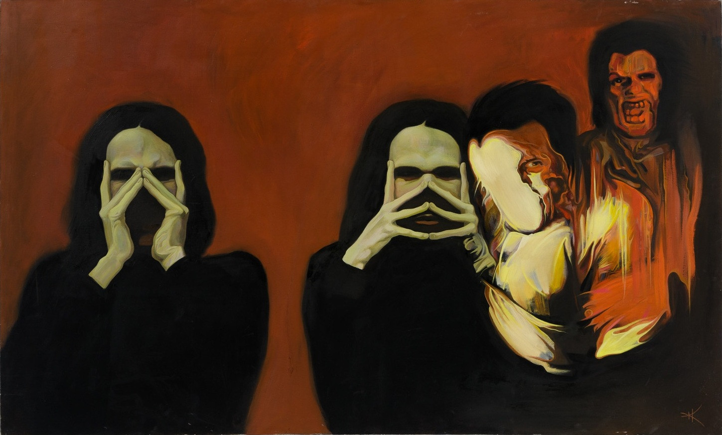 Кирилл Жилкин «Кто я?» холст, масло 65×132&nbsp;см. 2014&nbsp;г.
