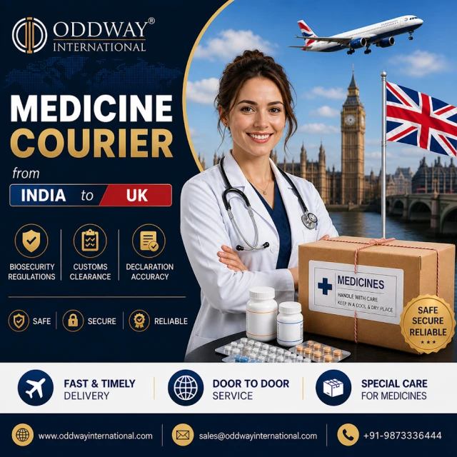 Medicine Courier from India to UK | Fast Delivery - Oddway