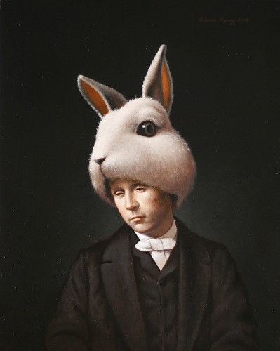 Steven Kenny, Lewis Carroll as the White Rabbit.