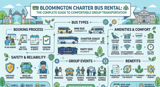 Bloomington Charter Bus Rental: The Complete Guide to Comfortable Group Transportation