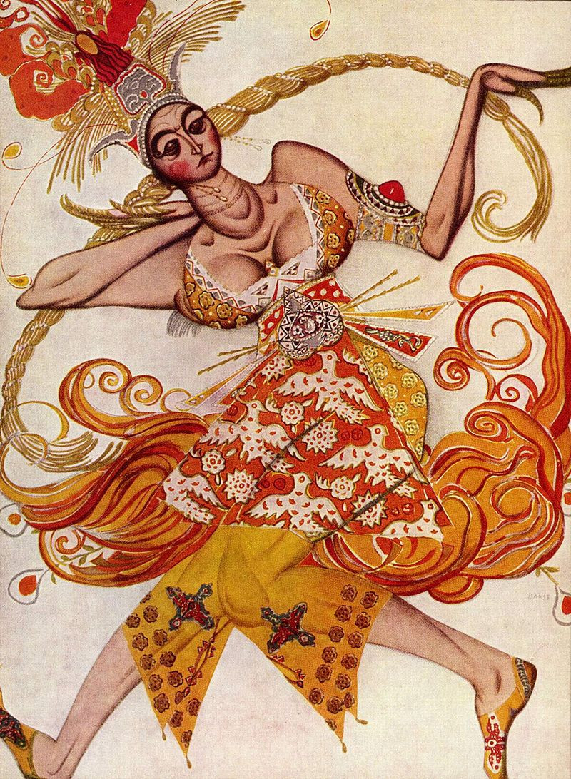Леон Бакст, Эксиз к&nbsp;балету Игоря Стравинского «Жар-птица», 1910 © The Yorck Project