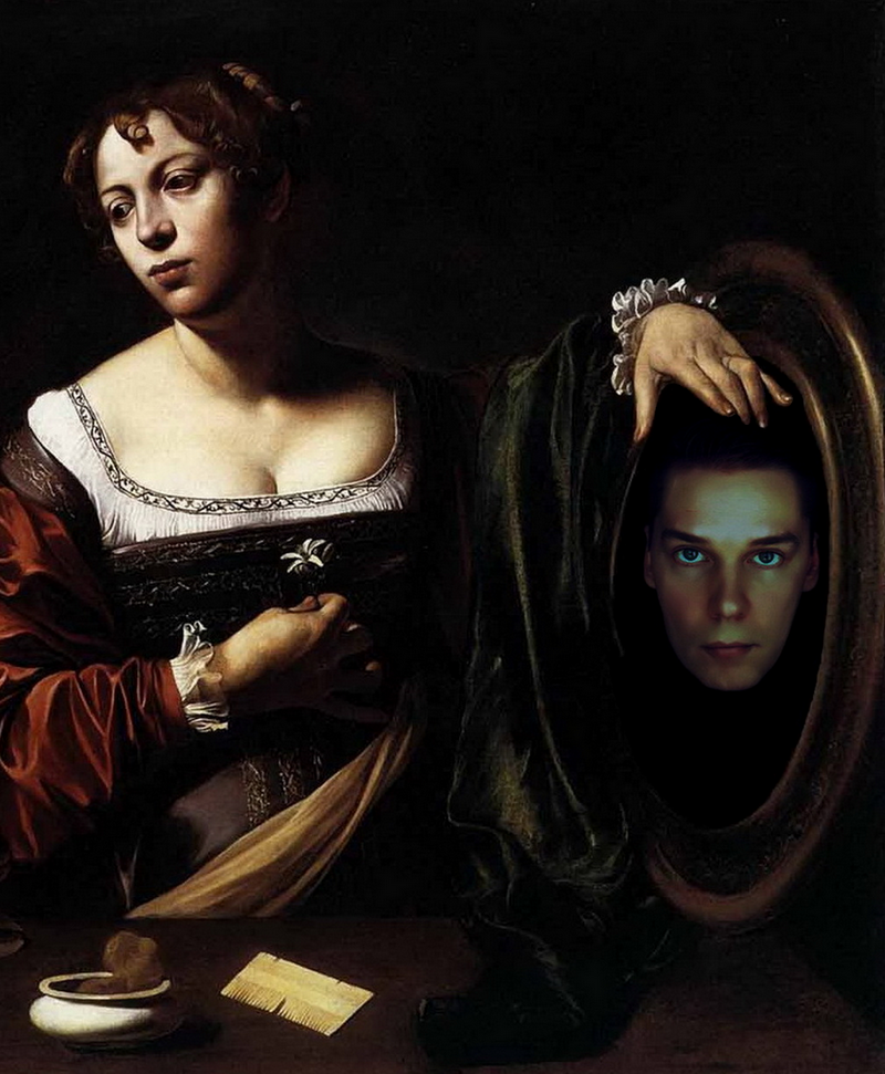 В&nbsp;рамках картины Микеланджело Меризи да&nbsp;Караваджо «Марфа и&nbsp;Мария Магдалина».