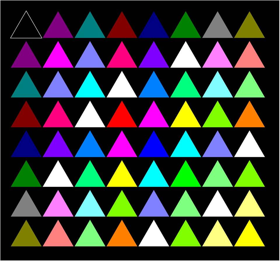 Даосская матрица в&nbsp;символах цвета