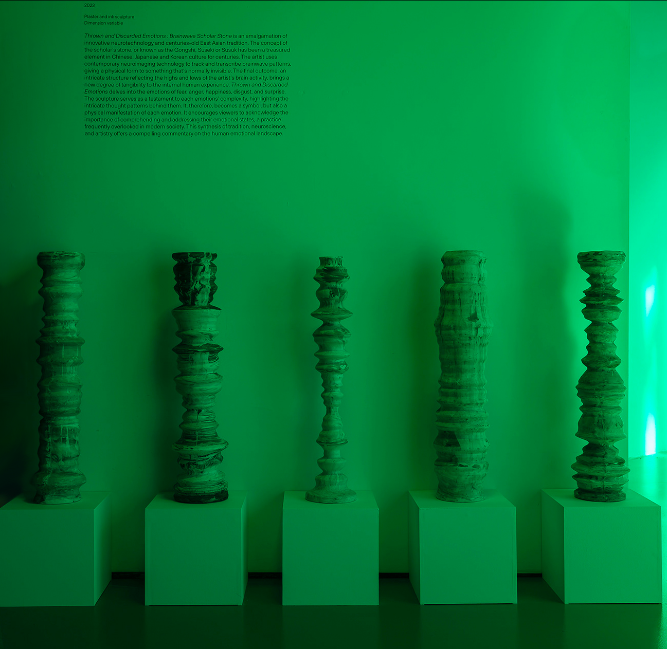 Thrown and Discarded Emotions: Brainwave Scholar Stone (2023). Photo by Dan Weill, image courtesy of the KCCUK &amp; Sungbaek Kim.
