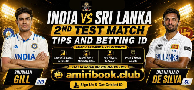 India vs Sri Lanka 2nd Test Match Tips and Betting ID