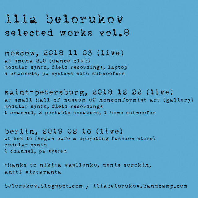 Ilia Belorukov | Selected Works vol.8
