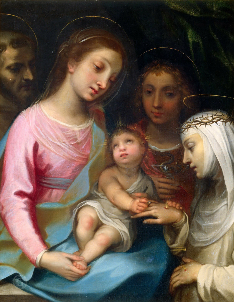 Ванни, Франческо Мистическое обручение святой Екатерины Сиенской89×67&nbsp;см Галерея Боргезе, Рим