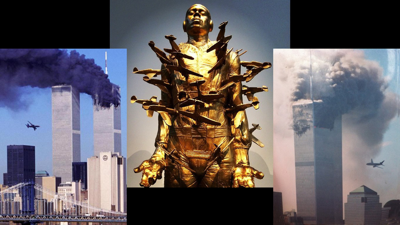 Та самая скульптура, предвосхитившая 11 сентября, о&nbsp;которой упоминает Бодрийяр. 