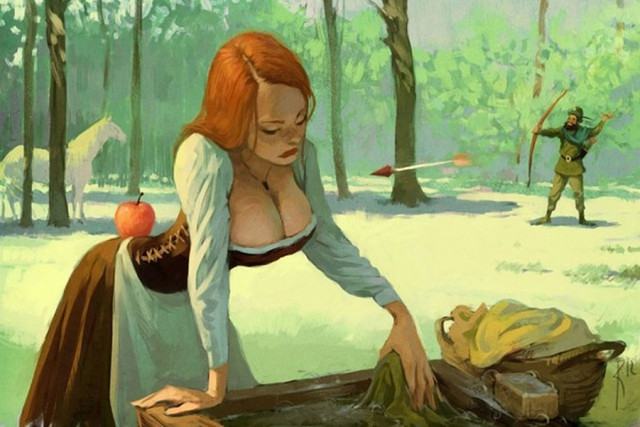 Кощей и Елена. Взрослая версия