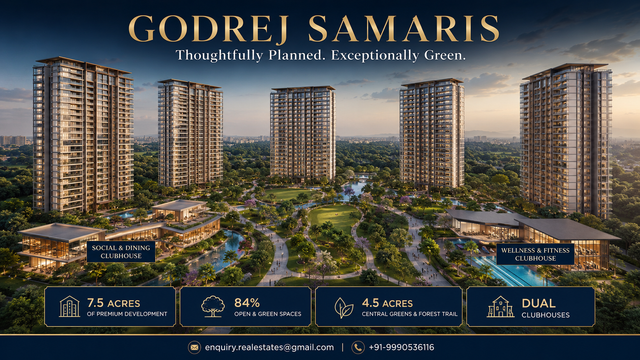Best Godrej Samaris Floor Plan 3 & 4 BHK Apartment Plans and Sizes