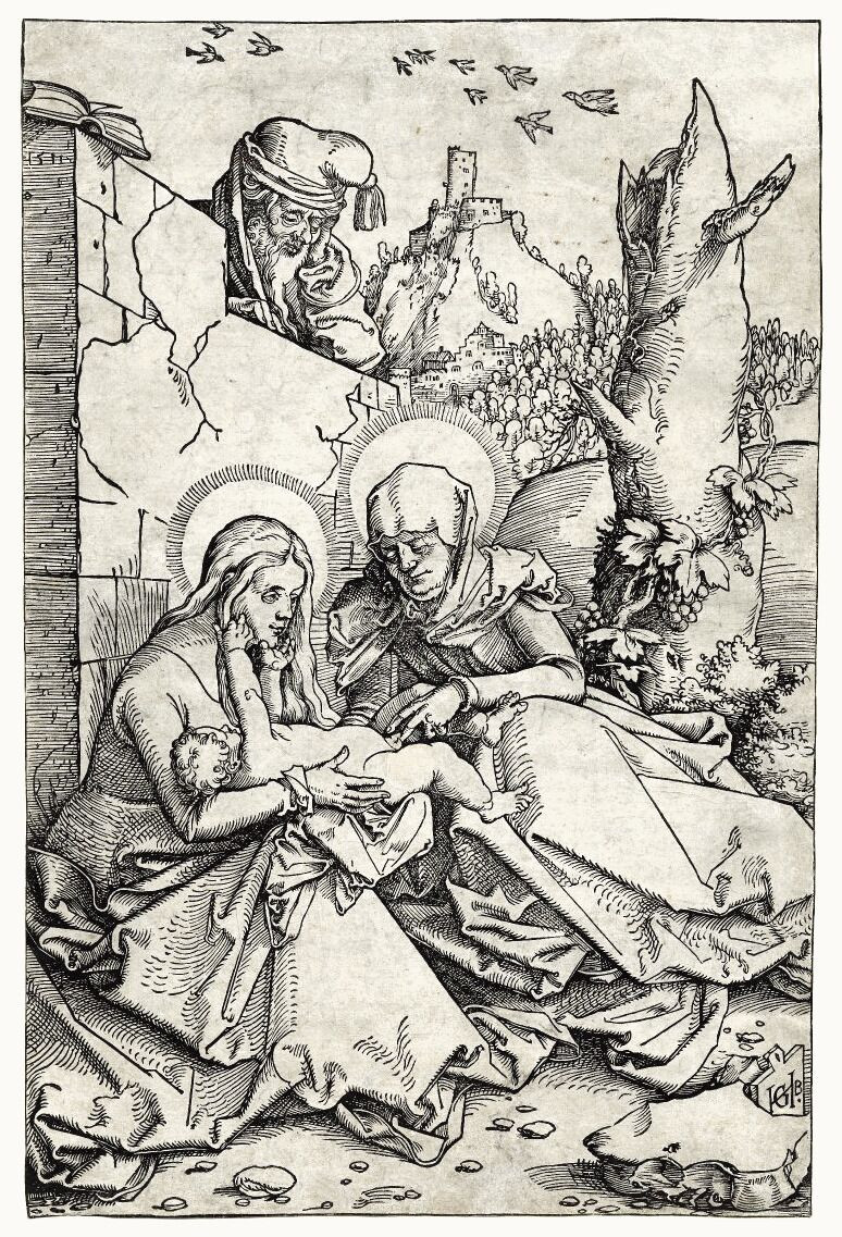 Ганс Бальдунг Грин. «Святое семейство со&nbsp;святой Анной», 1515