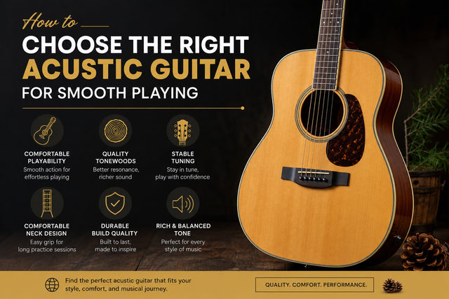 How to Choose the Right Acustic Guitar for Smooth Playing