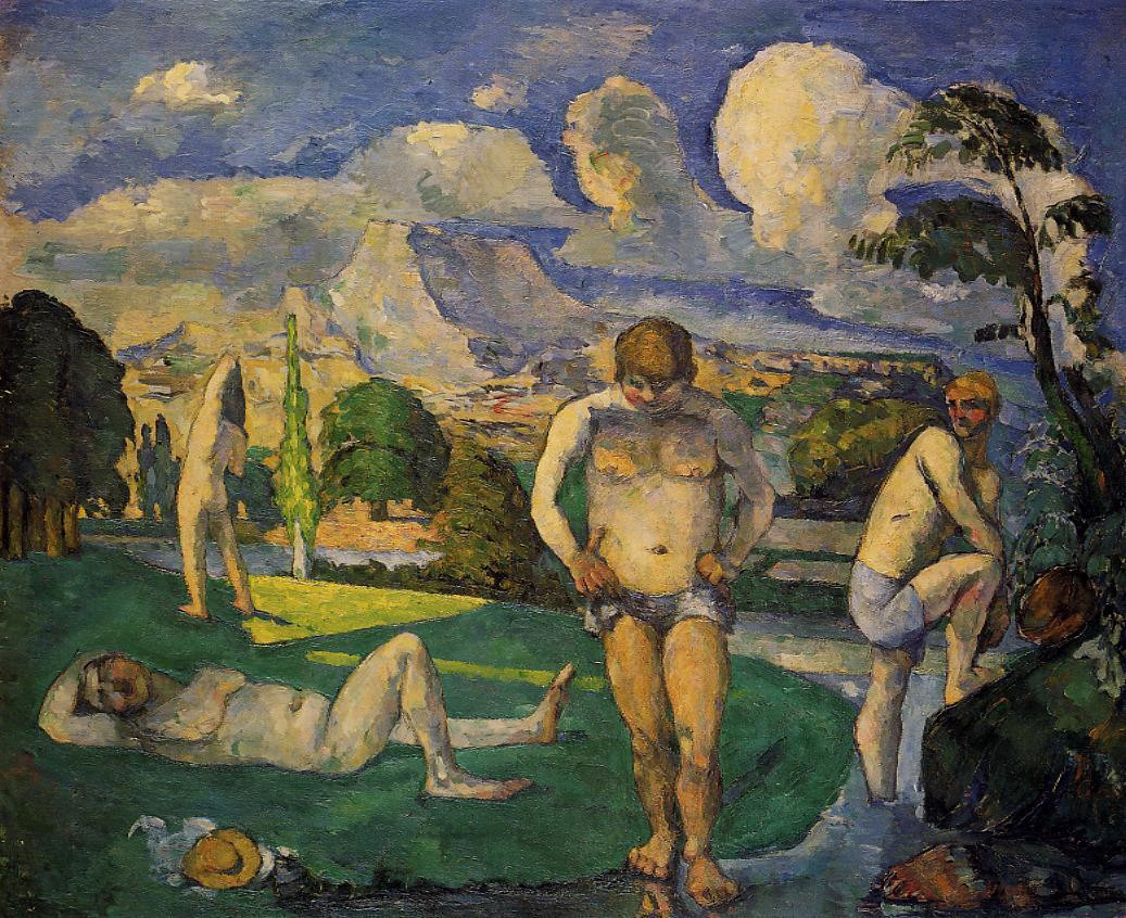 Поль Сезанн. Отдыхающие купальщики. 1875-1876.