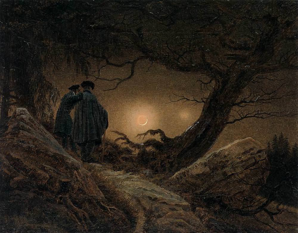 «Двое мужчин, созерцающие луну» 