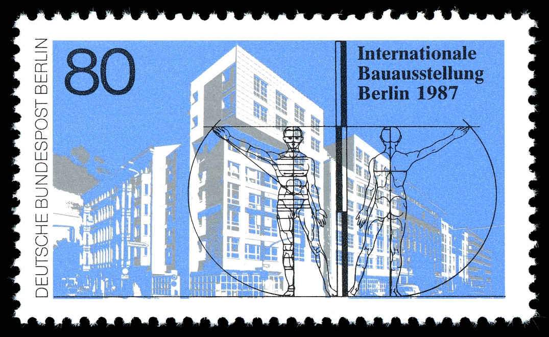 Марка, посвященная выставке IBA Berlin, ФРГ, 1987&nbsp;год.