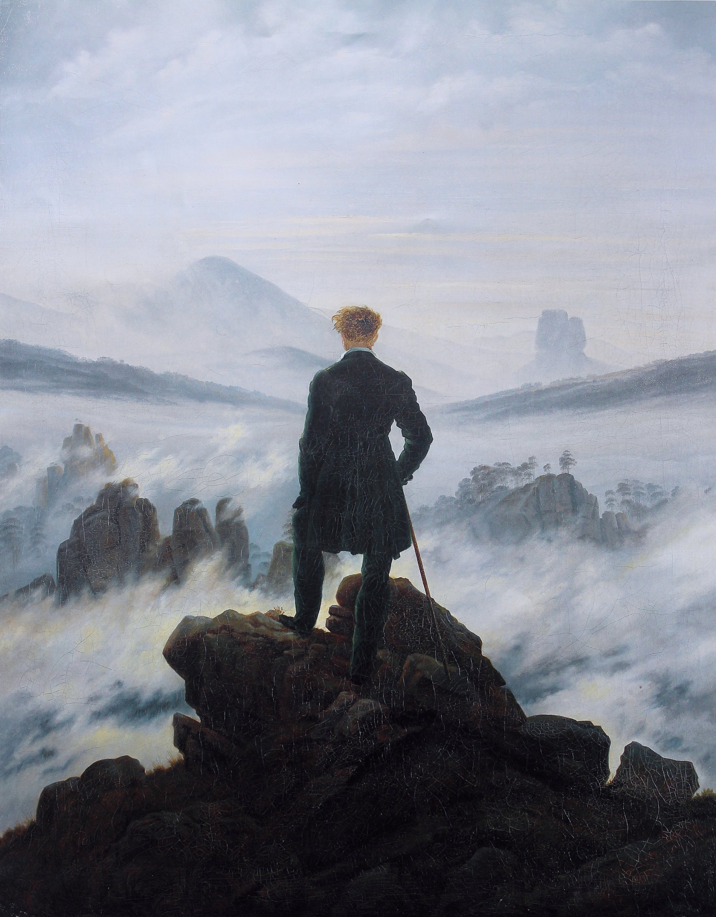 Фридрих, Каспар Давид. Странник над&nbsp;морем тумана (1818)