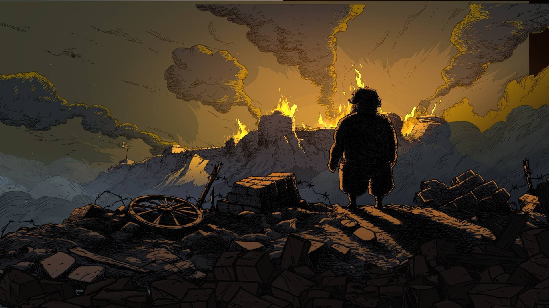 Скриншот из&nbsp;игры “Valiant Hearts: The Great War”&nbsp;— 2014&nbsp;год.