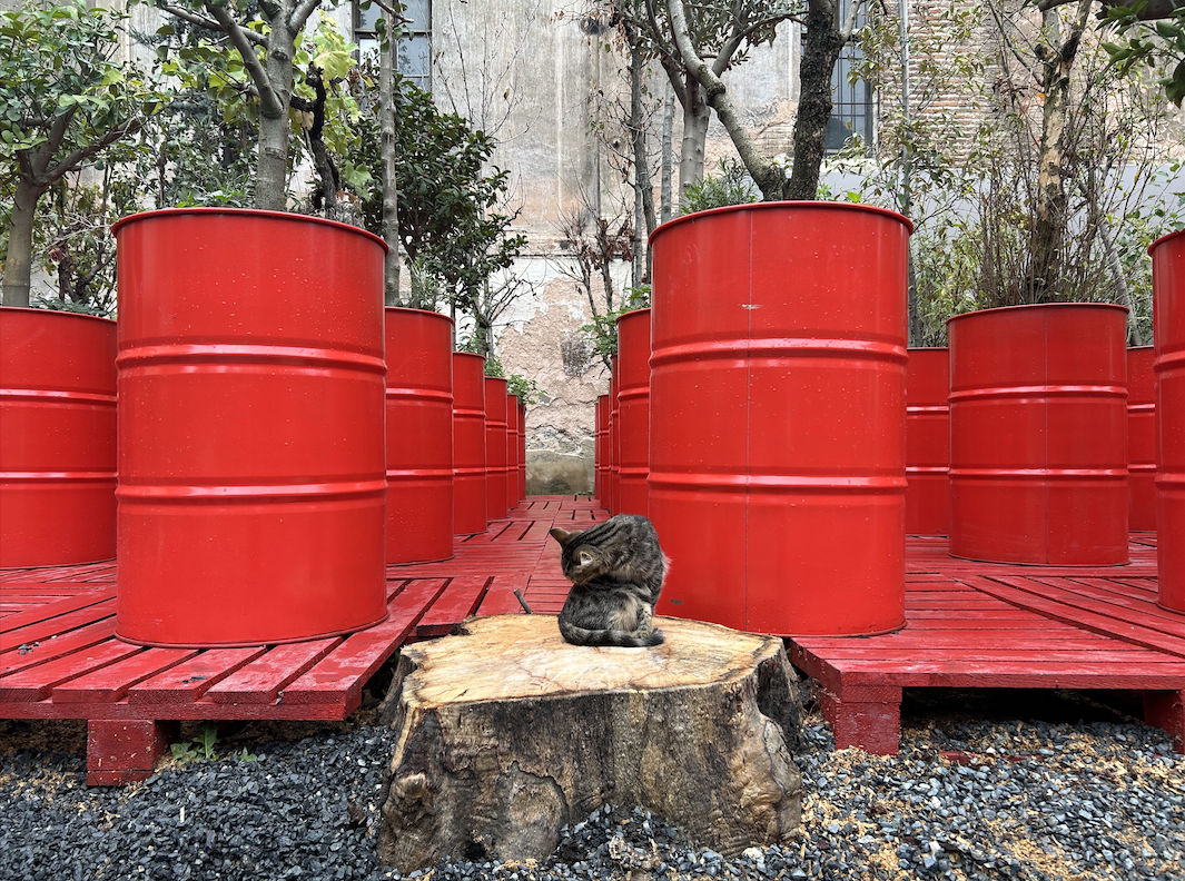 Khalil Rabah, “Red Navigapparate” (2025) 